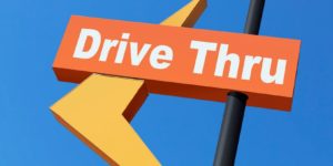 Drive through sign