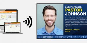digital signage software updating church digital screens