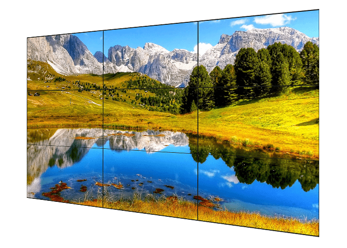 large lcd video wall displaying stunning scenery