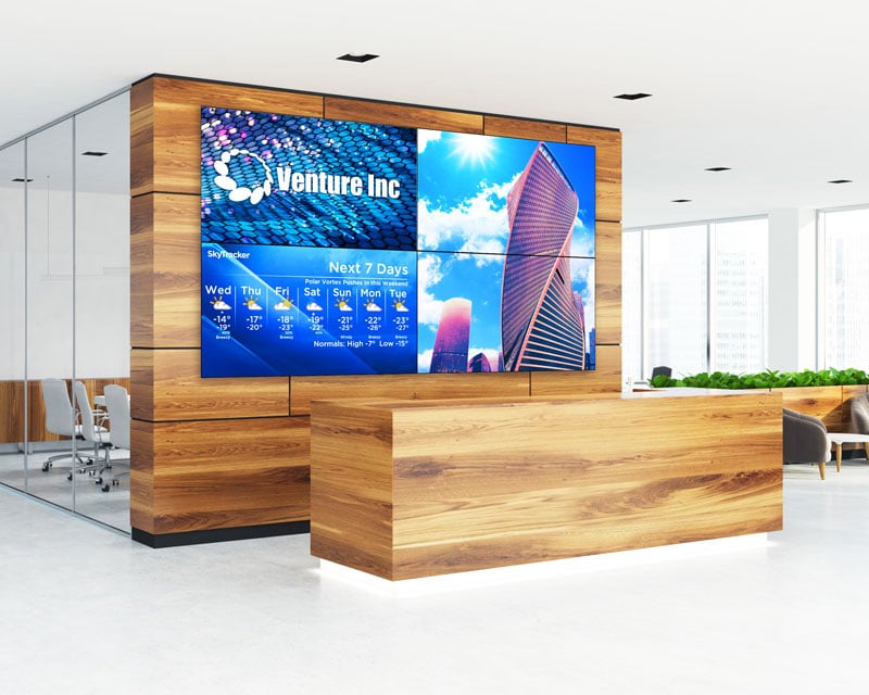 lcd video wall for corporate office